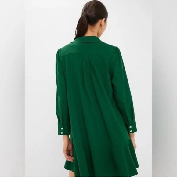 Tuckernuck | NEW Hunter Green Crepe Callahan Long Sleeve Mini Dress Size XXL - Picture 9 of 14